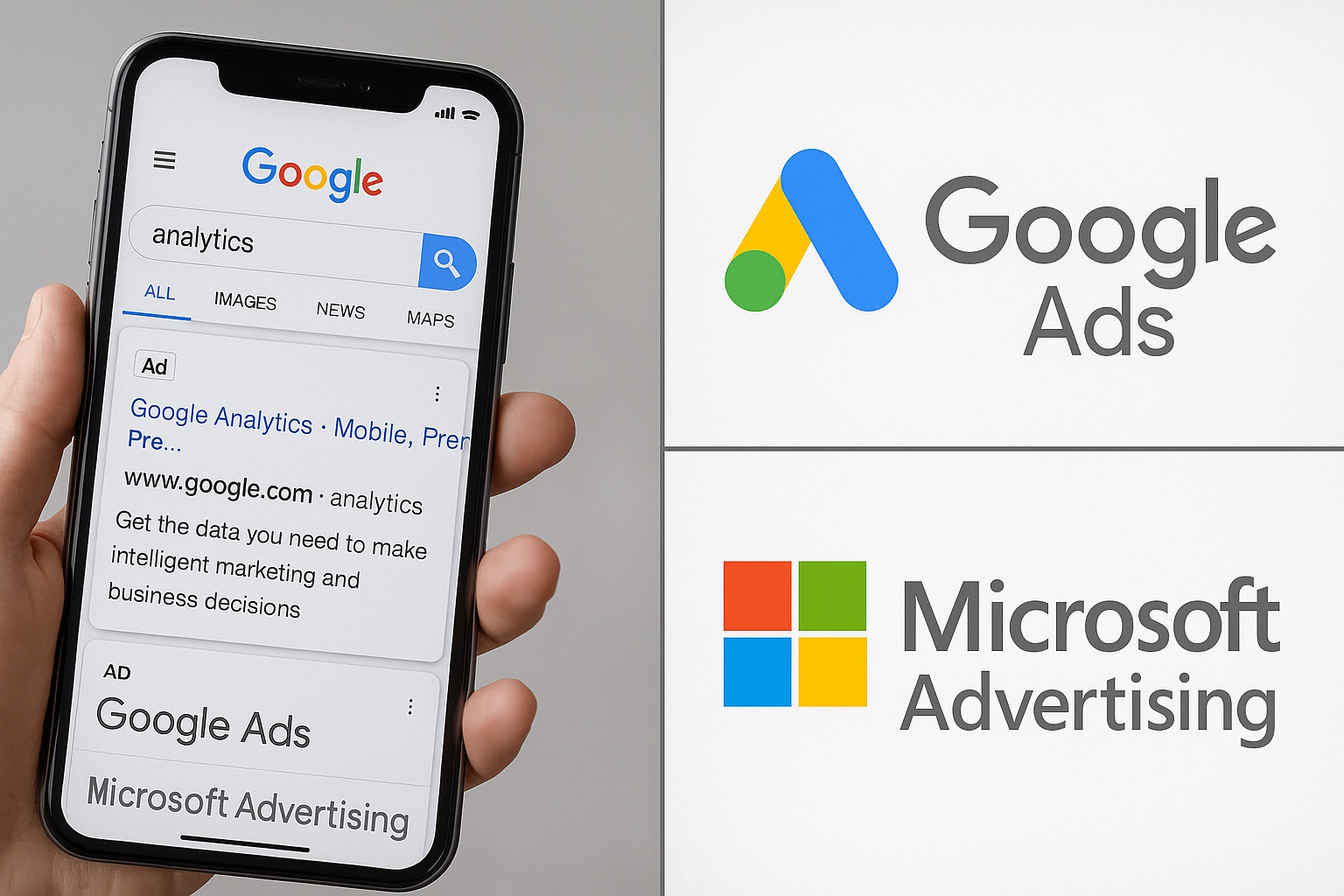 Paid Search - Google PPC and Microsoft Ads Bing Ads